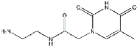 MC73461 N-(2-AMinoethyl)-2-(5-Methyl-2,4-dioxo-3,4-dihydropyriMidin-1(2H)-yl)acetaMide 546145-03-3 N-(2-氨基乙基)-2-(5-二甲基-2,4-二氧代-3,4-二氢嘧啶-1(2H)-基)乙酰胺