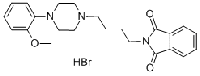 MC82127 1-[2-METHOXYPHENYL]-4-[4-(2-PHTHALIMIDO)-BUTYL]PIPERAZINE HYDROCHLORIDE 115338-32-4 1-[2-METHOXYPHENYL]-4-[4-(2-PHTHALIMIDO)-BUTYL]PIPERAZINE HYDROCHLORIDE