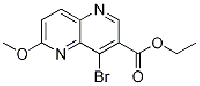 MC75795 ethyl 4-broMo-6-Methoxy-1,5-naphthyridine-3-carboxylate 724788-64-1 4-溴-6-甲氧基-1,5-萘啶-3-羧酸乙酯