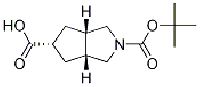 MC72303 (3aR,5r,6aS)-2-(tert-butoxycarbonyl)octahydrocyclopenta[c]pyrrole-5-carboxylic acid 442877-23-8 (3aR,5r,6aS)-2-(叔丁氧基羰基)八氢环戊二烯并[c]吡咯-5-甲酸