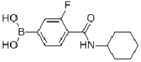 MC77557 4-(CYCLOHEXYLCARBAMOYL)-3-FLUOROBENZENEBORONIC ACID 874289-11-9 N-环己基-4-硼-2-氟苯甲酰胺