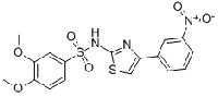 MC80517 3,4-dimethoxy-N-[4-(3-nitrophenyl)-1,3-thiazol-2-yl]benzenesulfonamide 199666-03-0 RO 61-8048