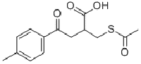 MC81688 2-acetylthiomethyl-3-(4-methylbenzoyl)propionic acid 101973-77-7 ESONARIMOD