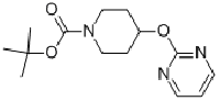 MC72002 4-(PYRIMIDIN-2-YLOXY)-PIPERIDINE-1-CARBOXYLIC ACID TERT-BUTYL ESTER 412293-91-5 4-(嘧啶-2-基氧基)-哌啶-1-羧酸叔丁酯