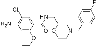 MC80109 4-Amino-5-chloro-2-ethoxy-N-((4-(4-fluorobenzyl)-2-morpholinyl)methyl)benzamide 112885-41-3 莫沙必利